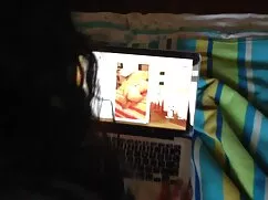 ビッチ着用パンティー、黒タイツ座って膣ペ ...